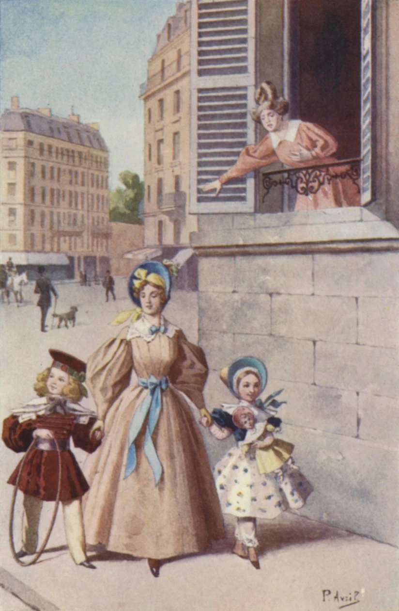 L'ho vista entrare nelle Tuileries con due bambini